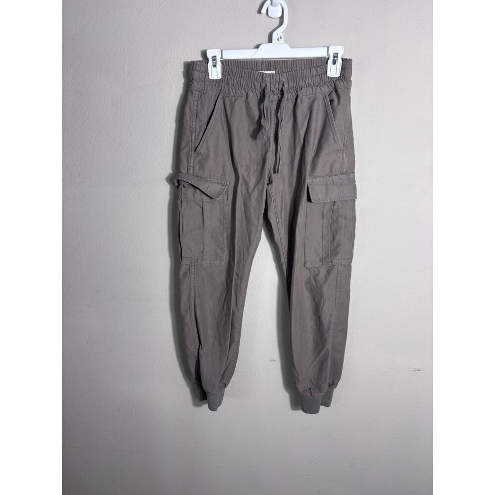 TNA Aritzia Women's Cargo Jogger Pants Beige Khaki Size XXS Drawstring Waist